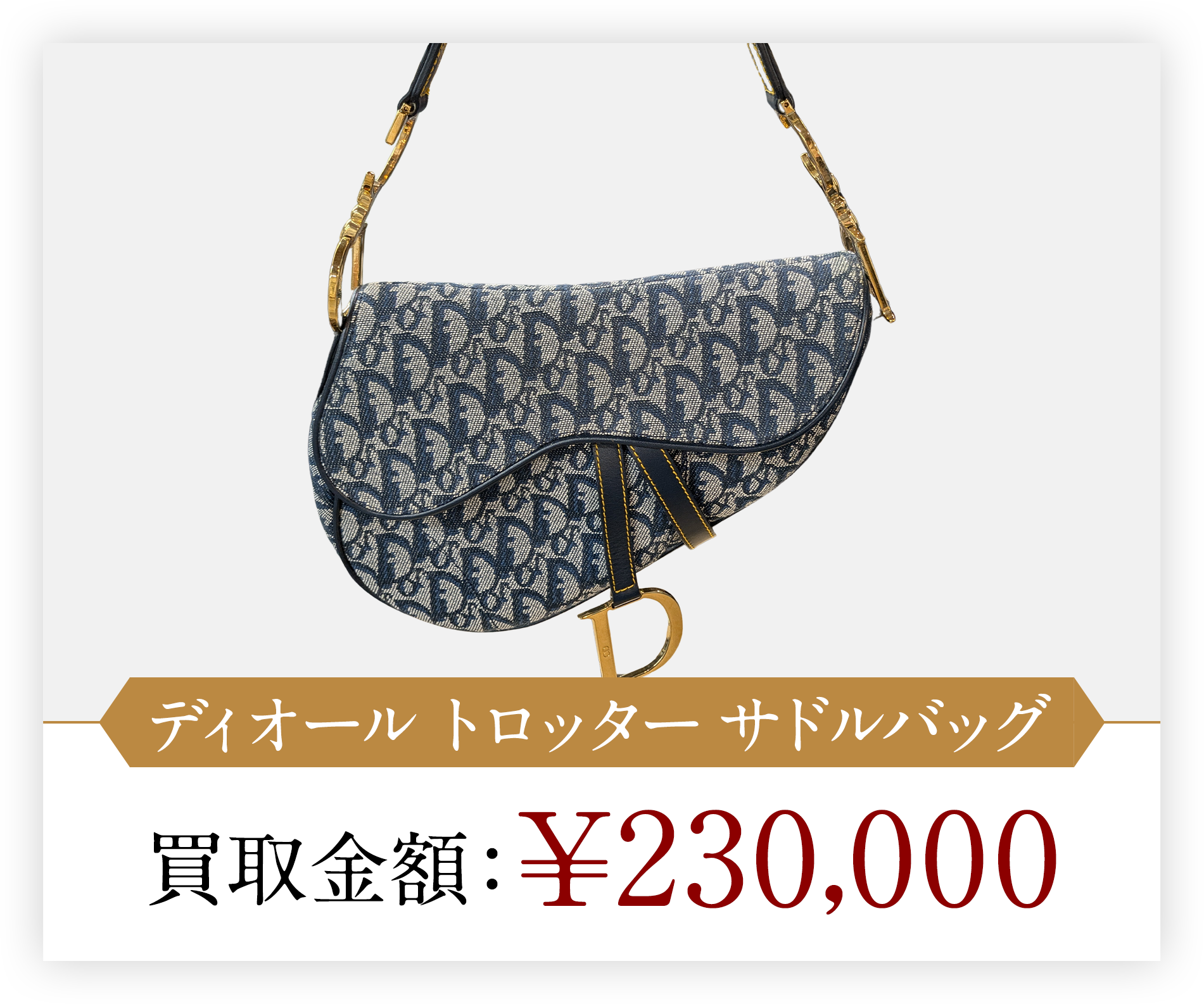 ディオール トロッター サドルバッグ